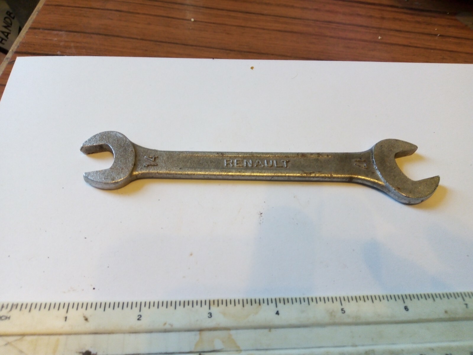 LZ VINTAGE SPANNER WRENCH RENAULT 14 17 SIX INCHES LONG