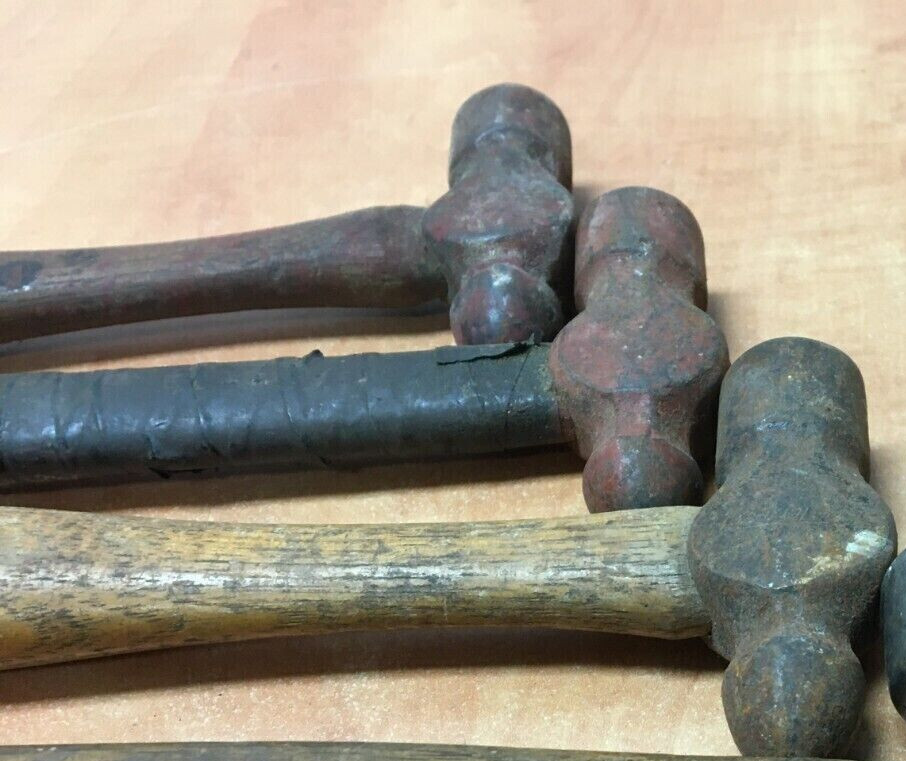 Vintage Ballpeen 8oz Hammer Unbranded Lot of 3