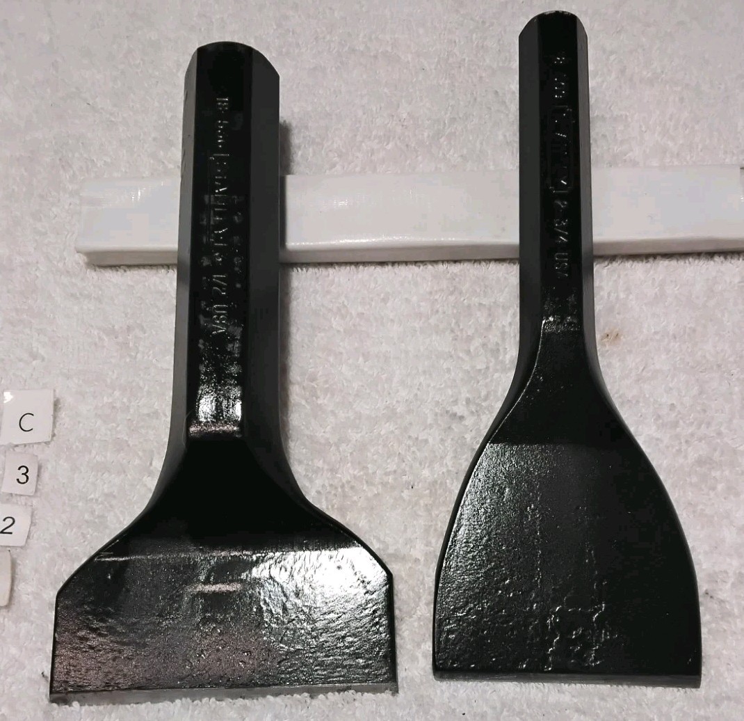 2pc STANLEY 18-536 × 18- 509 3-1/2″- 2-1/2″ × 7-1/2″ LONG MASON’S CHISEL SET USA