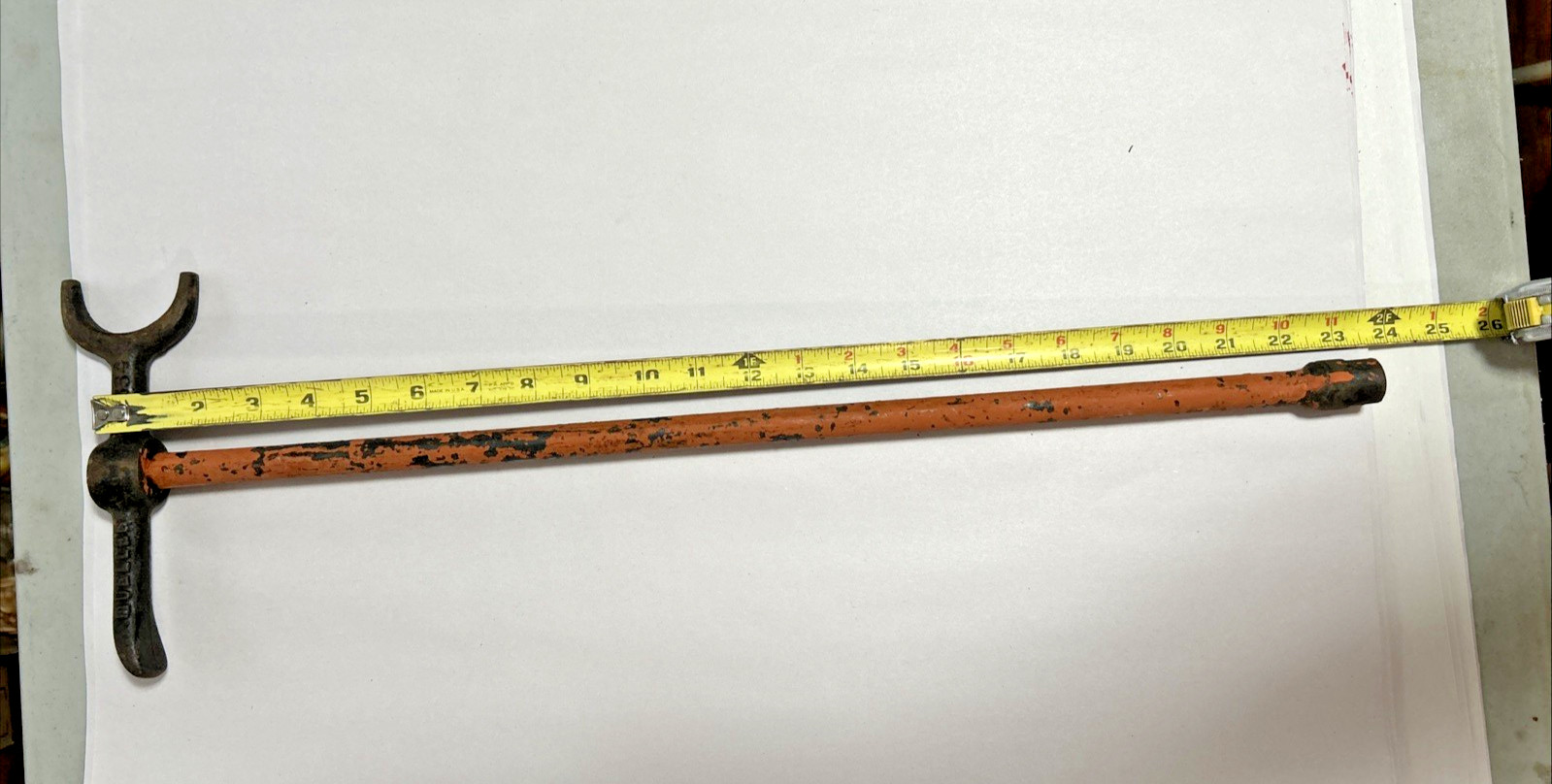 Vintage Tool MUELLER No. 51834 Water / Gas Shut Off Wrench Valve Key Rare Cast