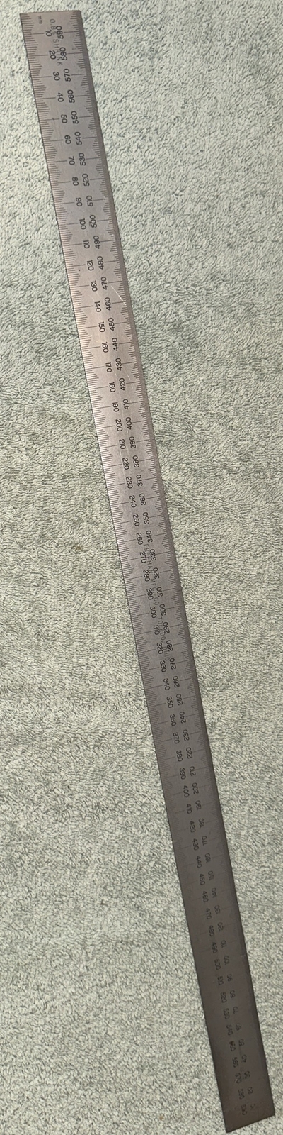 Vtg Freeman Mfg & Supply 0.8% Shrink .5mm Metal Ruler USA Made