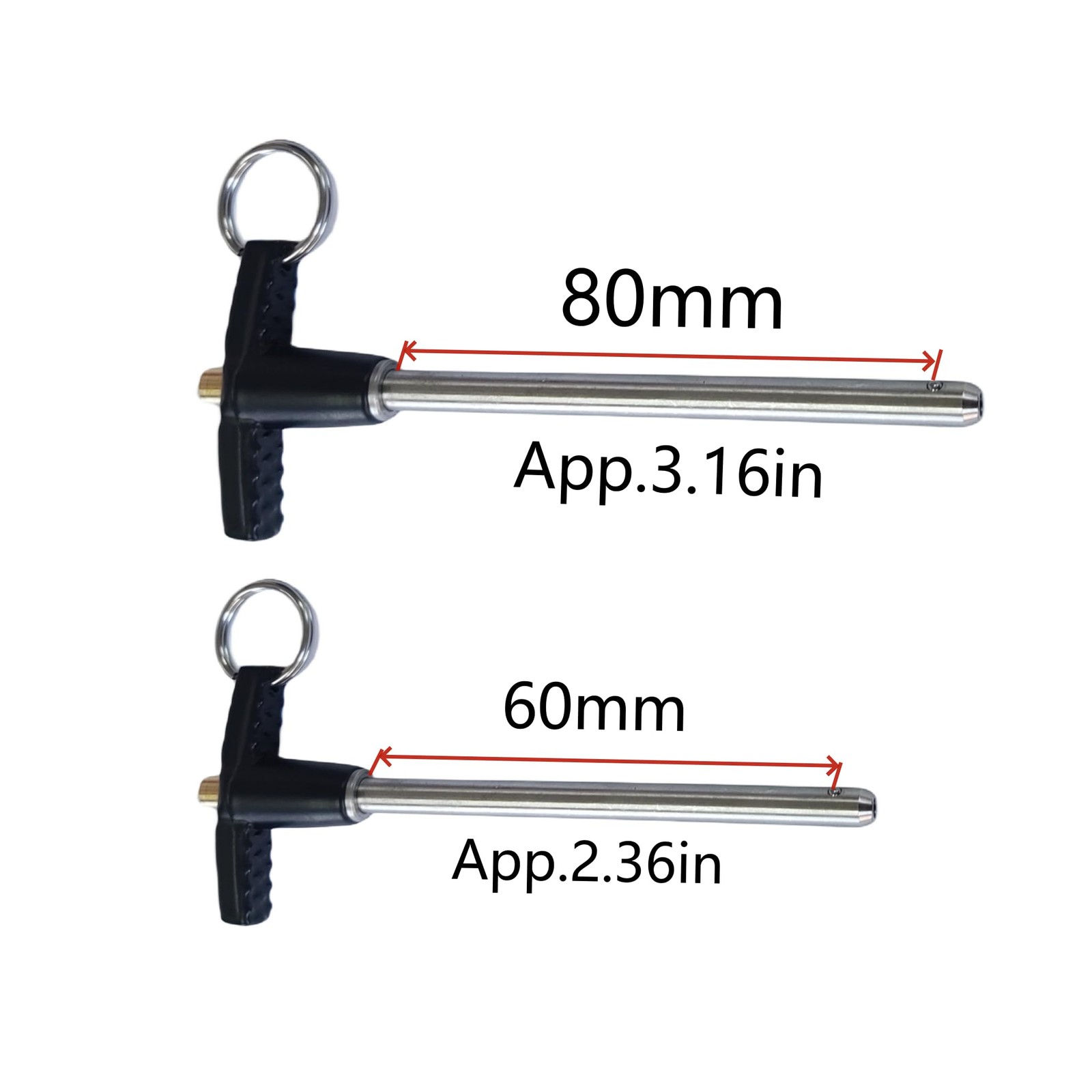 1 PCS Stainless Steel 304 Push Button Quick Release Pin T Handle Lock 6x80mm