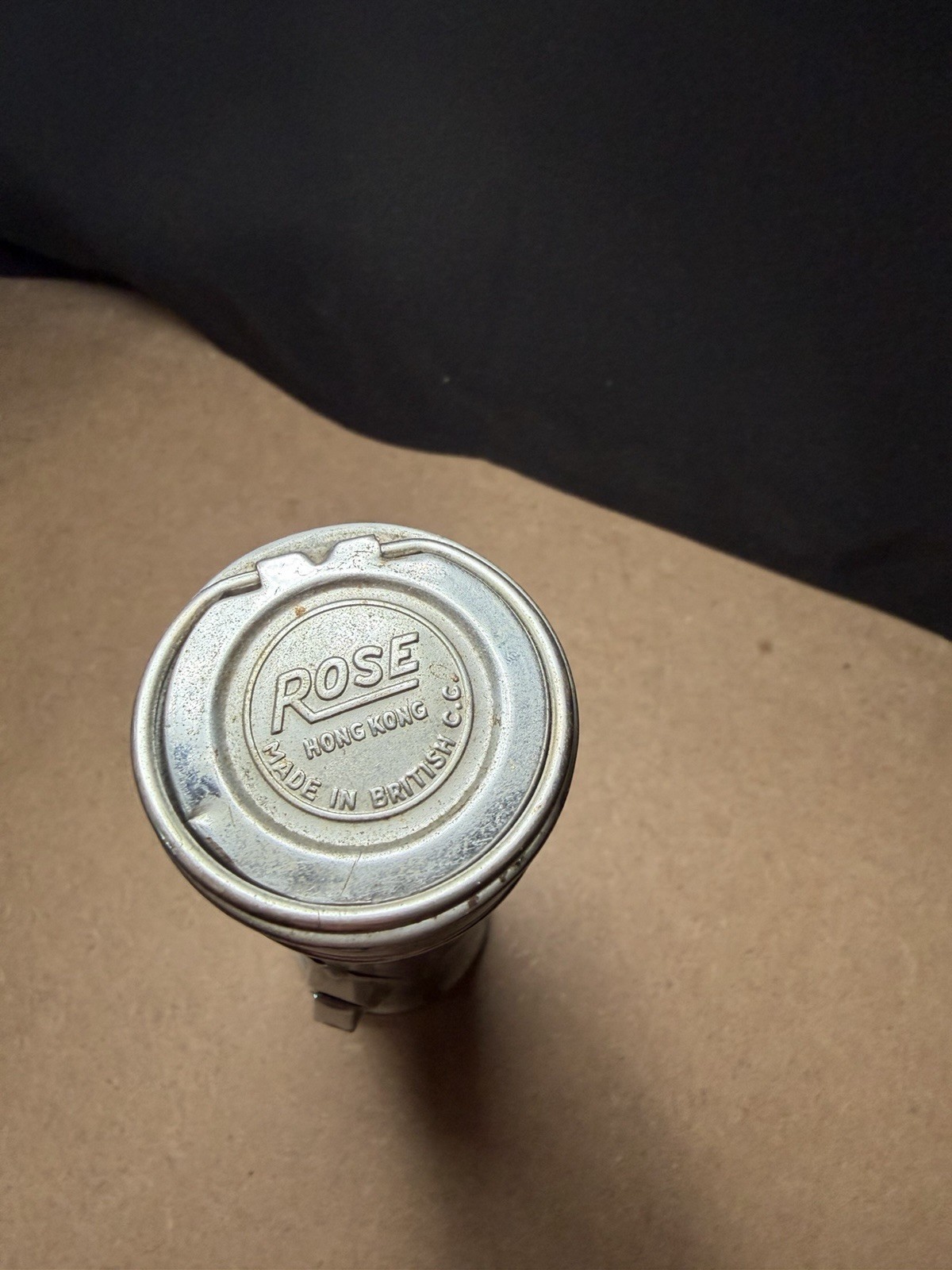 Vintage Rose Hong Kong British CC Flashlight Tested Works Batteries Not Included