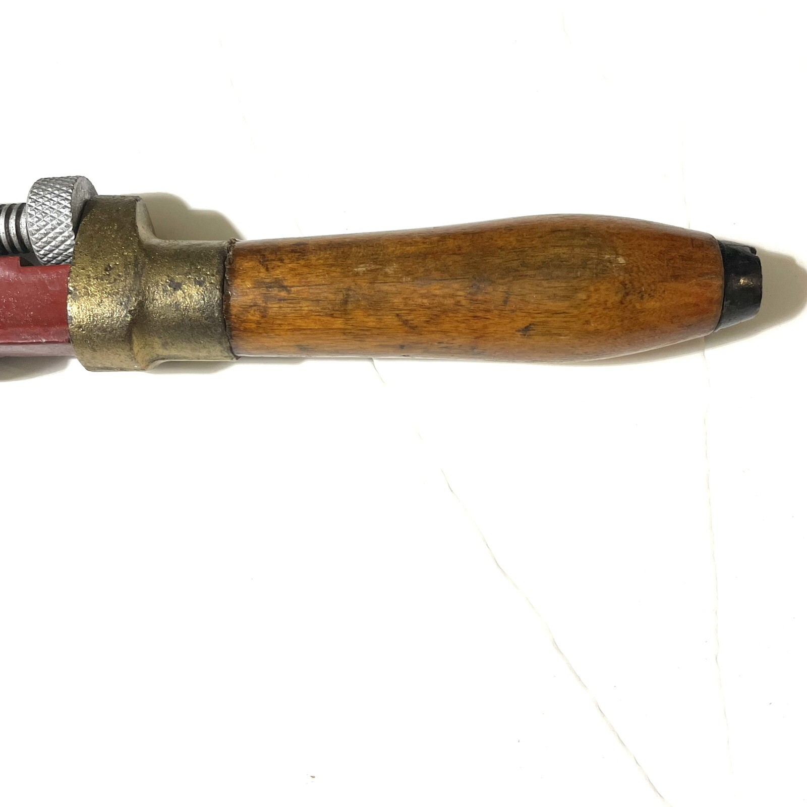 12” Wood Handle Monkey Wrench Multicolored, Red, Green, Silver, And Gold ￼