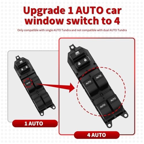 Power Window Switch Automatically Up and Down Driver Side Compatible with