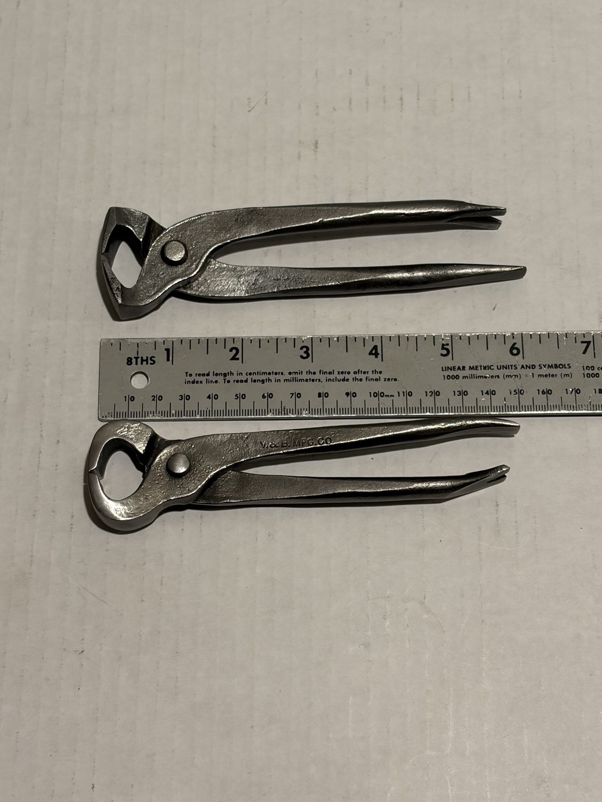 Vintage Shapleighs Diamond Edge 6” End Cutting Nippers Pliers Lot 2pc Antique