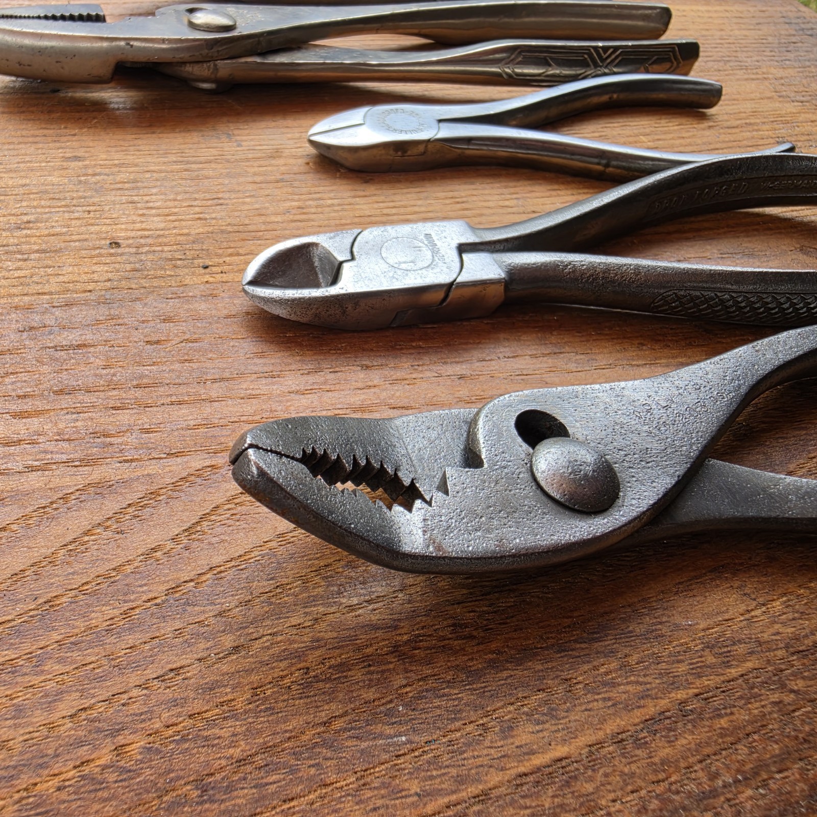 Vintage Pliers Lot Plumb Fuller Kraeuter Dunlap Crestoloy Great Condition