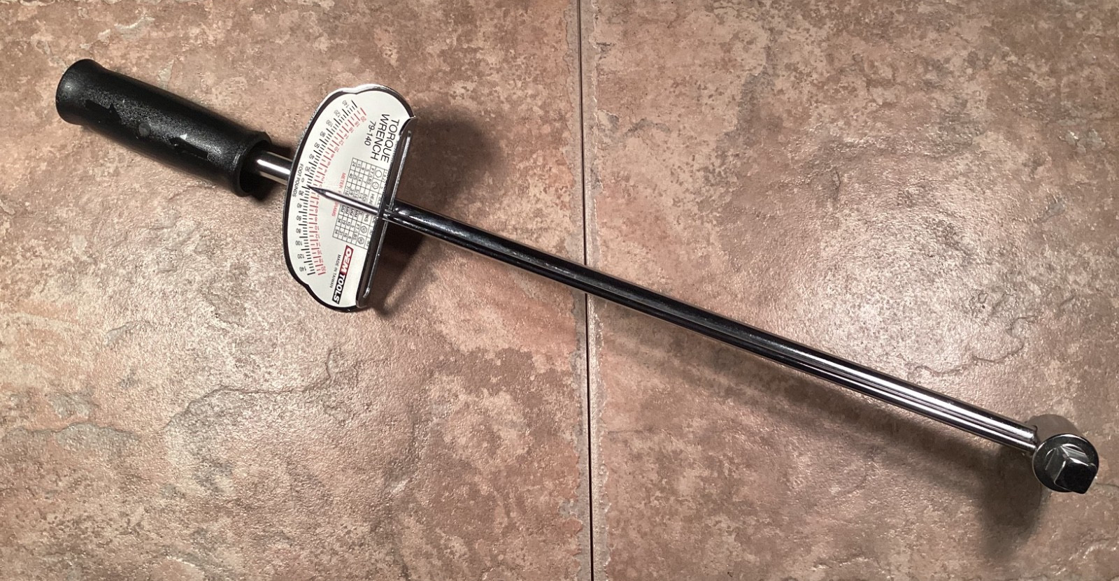 NEW OEM Torque Wrench #79-140 Tools Meter Kilograms 19″ Length 1/2″ Drive