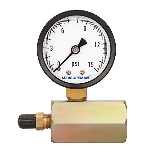 2″ Steel Gas Pressure Test Gauge Assembly, 3/4″ 2 inches Electroplating body