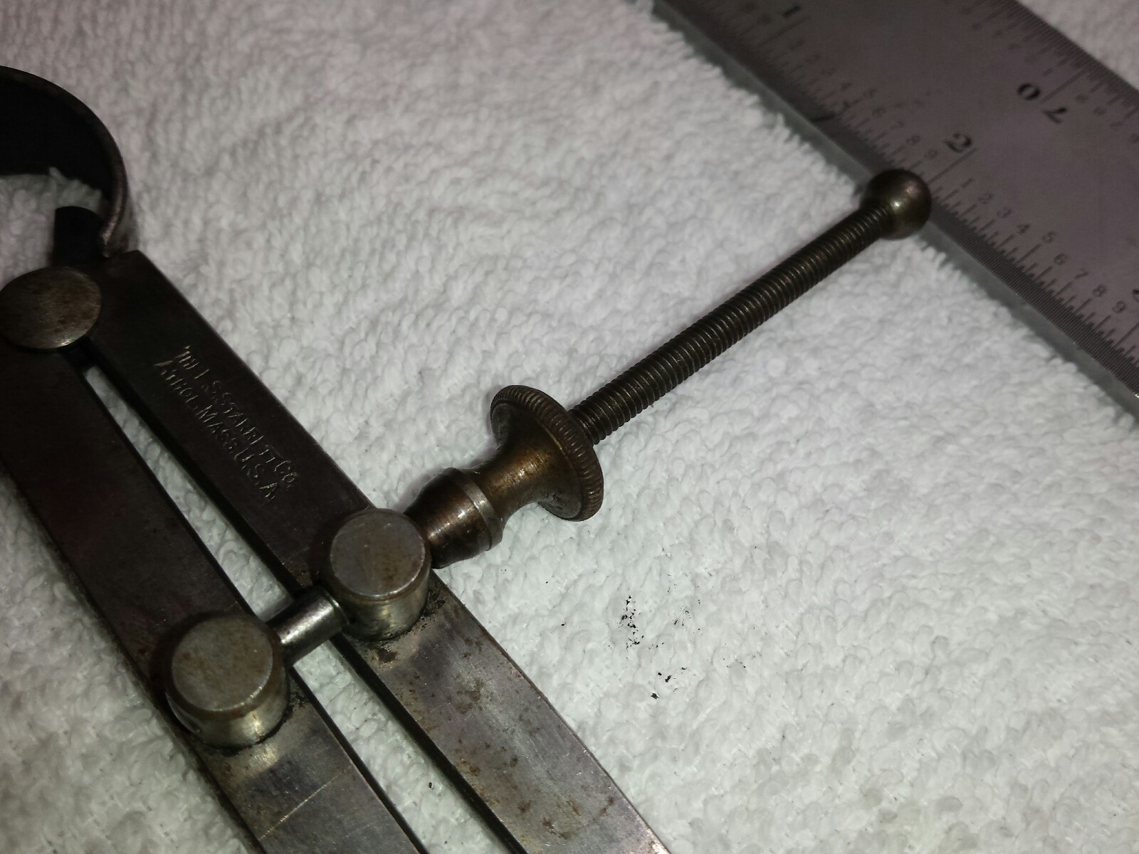 STARRETT 6 INCH FLAT LEG INSIDE CALIPER USA