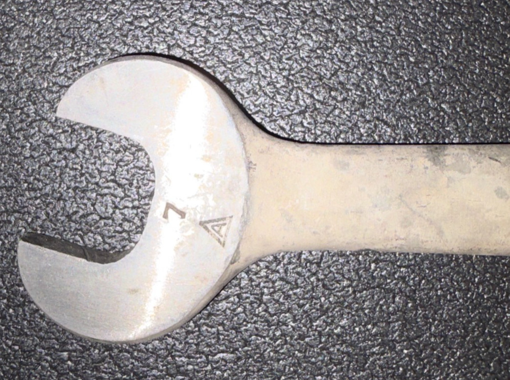 Antique 1920s No. 7 Armstrong Lathe Machinist Wrench 5/16” Single End 10″L