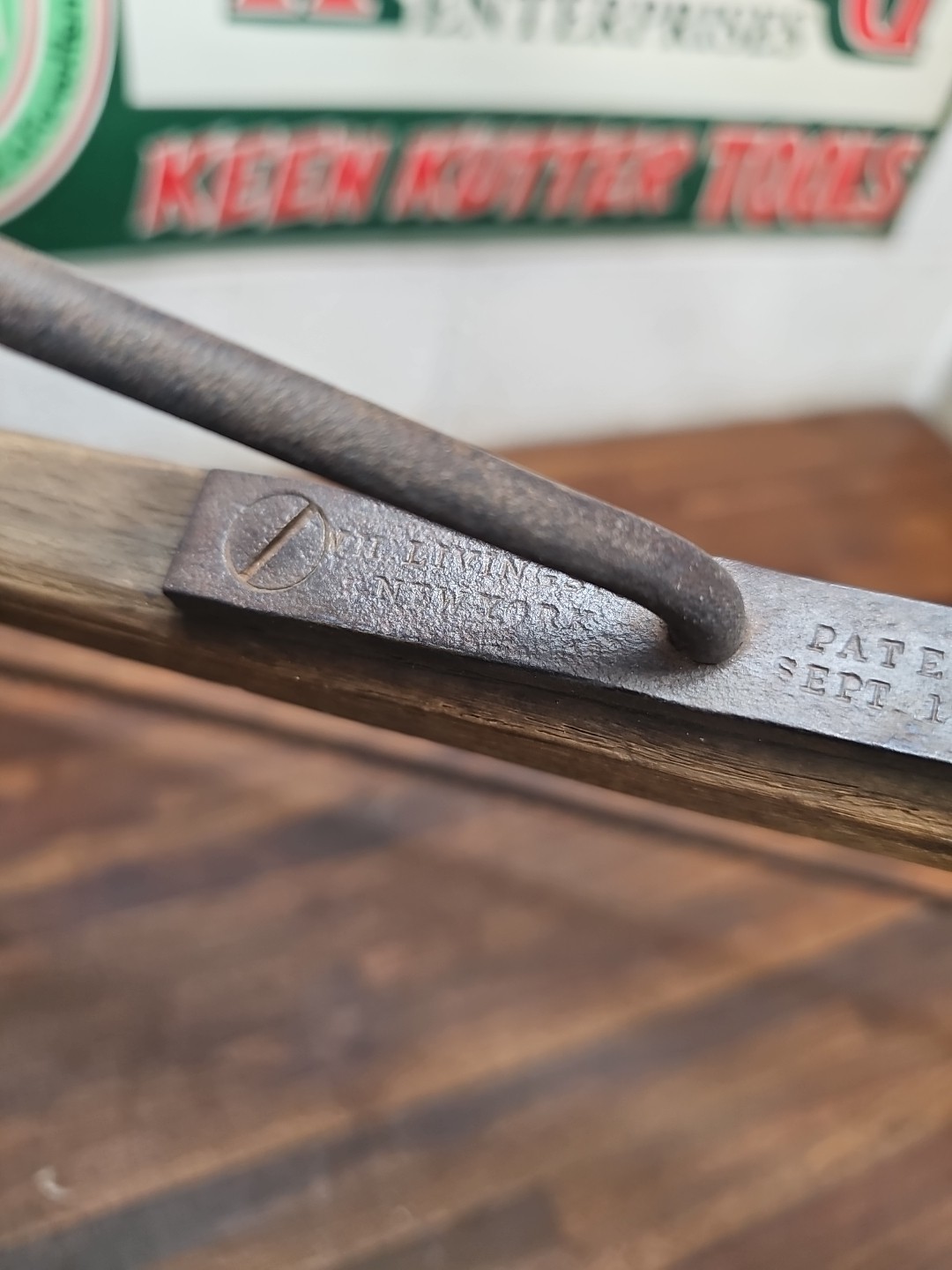 Z7- Rare Antique W.H. Livingston NY Patent Sept 18 1860 Frame Saw