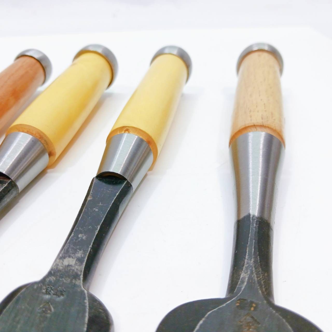 Japanese Chisels Nomi Yama-Tama 山玉 Blade 15-48mm set of 4 Woodwork Japan BF110