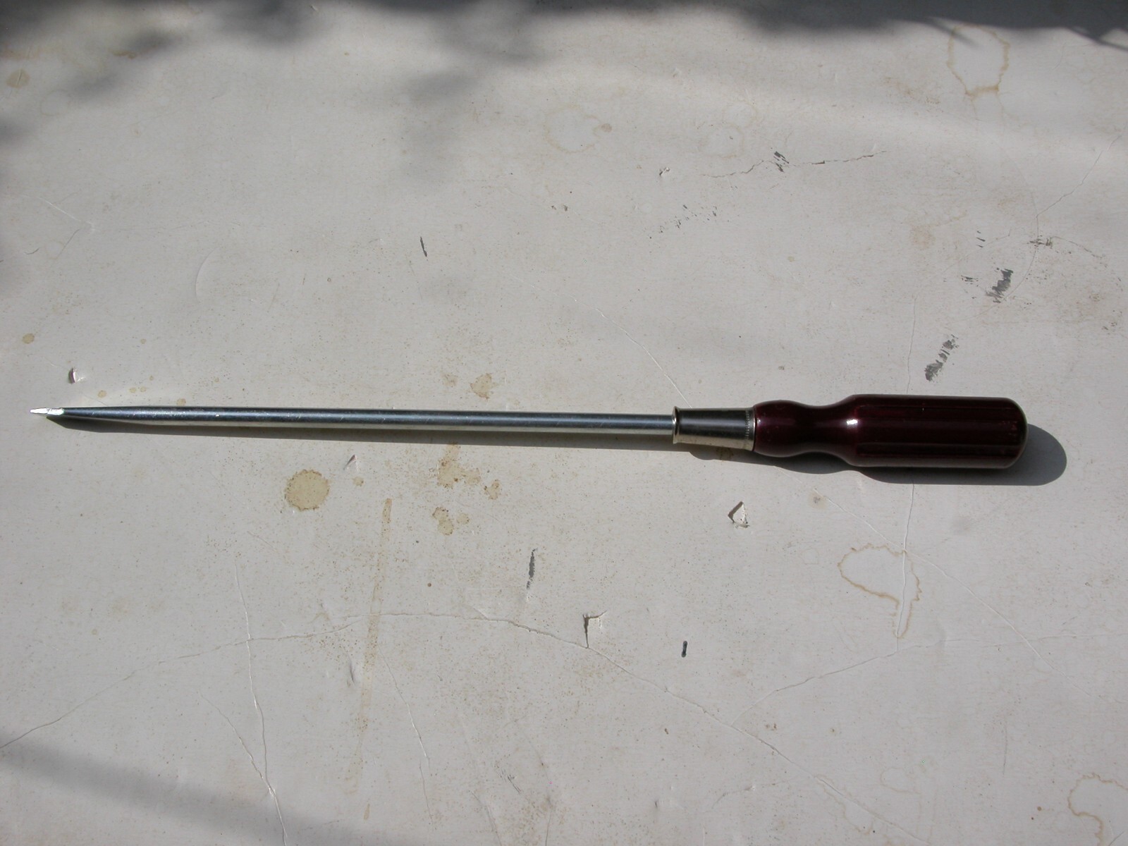 Vintage Stanley Slot Screwdriver 12″ 18″ Wood Handle standard square tip NOS