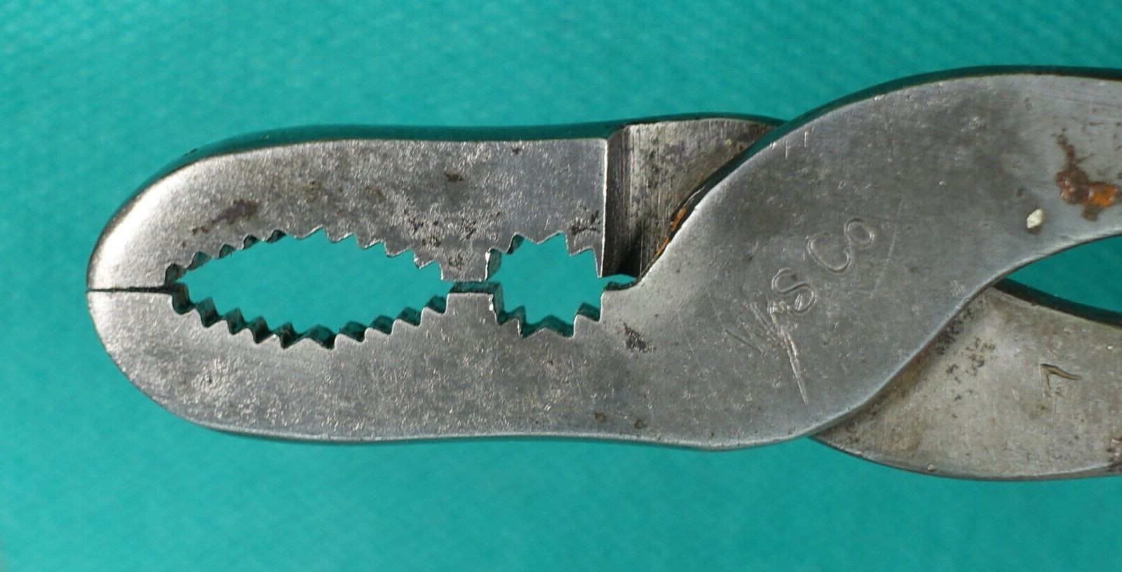 Wm. Schollhorn Co. WS Co. # 7 Gas/Burner Pliers w/ Flathead Handle Rare Antique