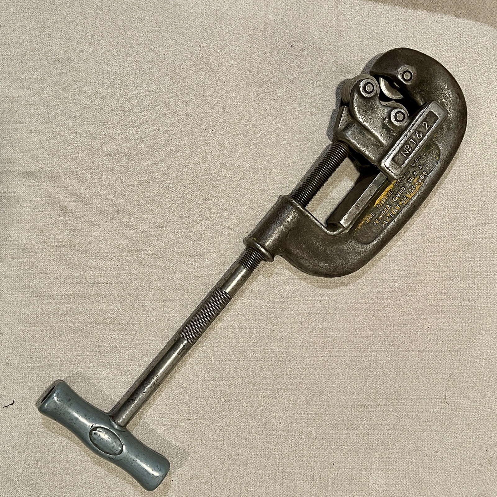 VTG #2 Ridgid Pipe Cutter 1/8″- 2″ Heavy Duty Adjustable No 1-2 Pat #1833980 USA