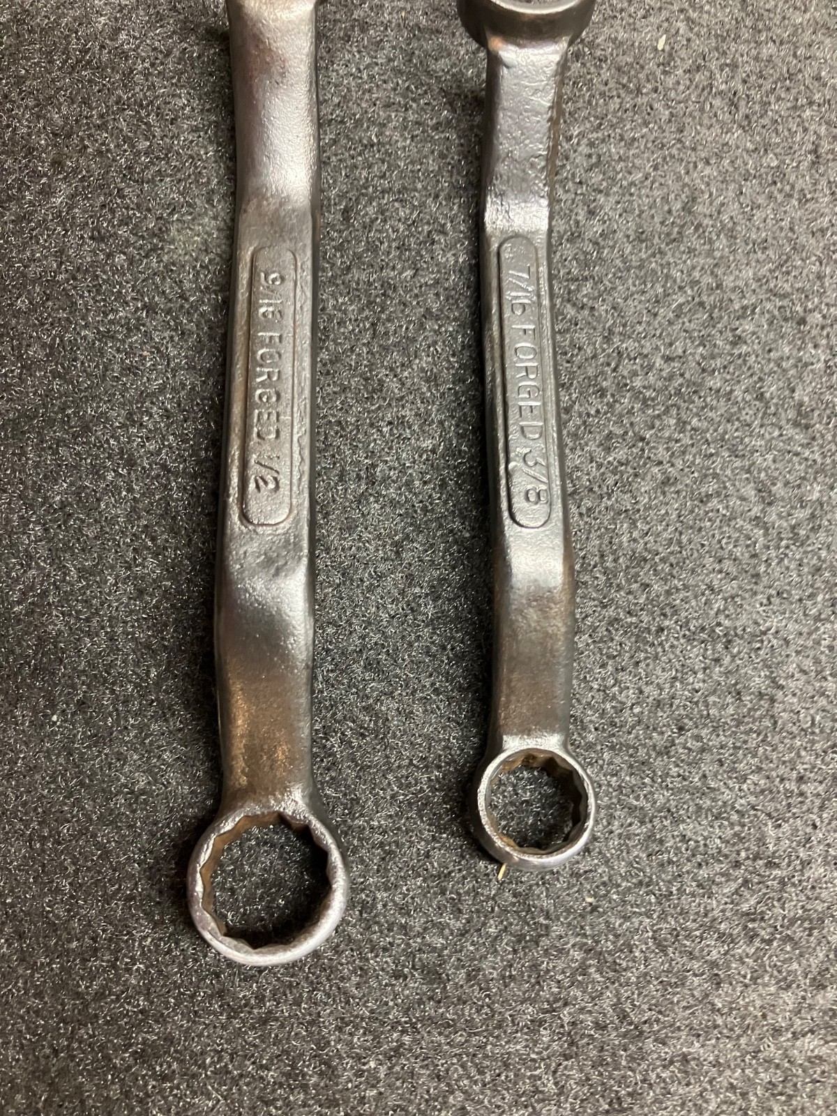Vintage Offset Box End Wrenches Forged and Made in USA 12 Point (e)