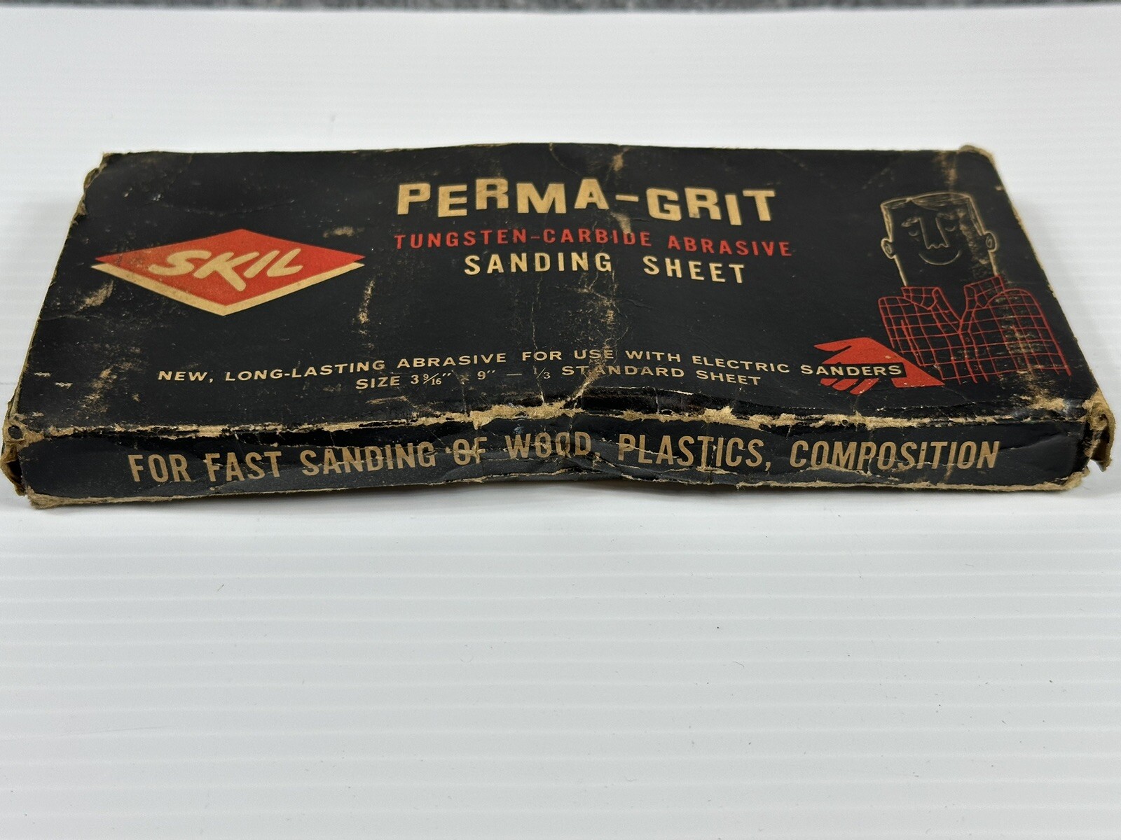Vintage Skil Brand Perma Grit Tungsten Carbide No 18700 Fine Grit 150 Sandpaper
