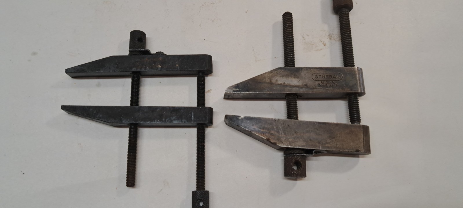 Vintage General No 118-D Machinist Parallel Clamp Mini Vise plus one