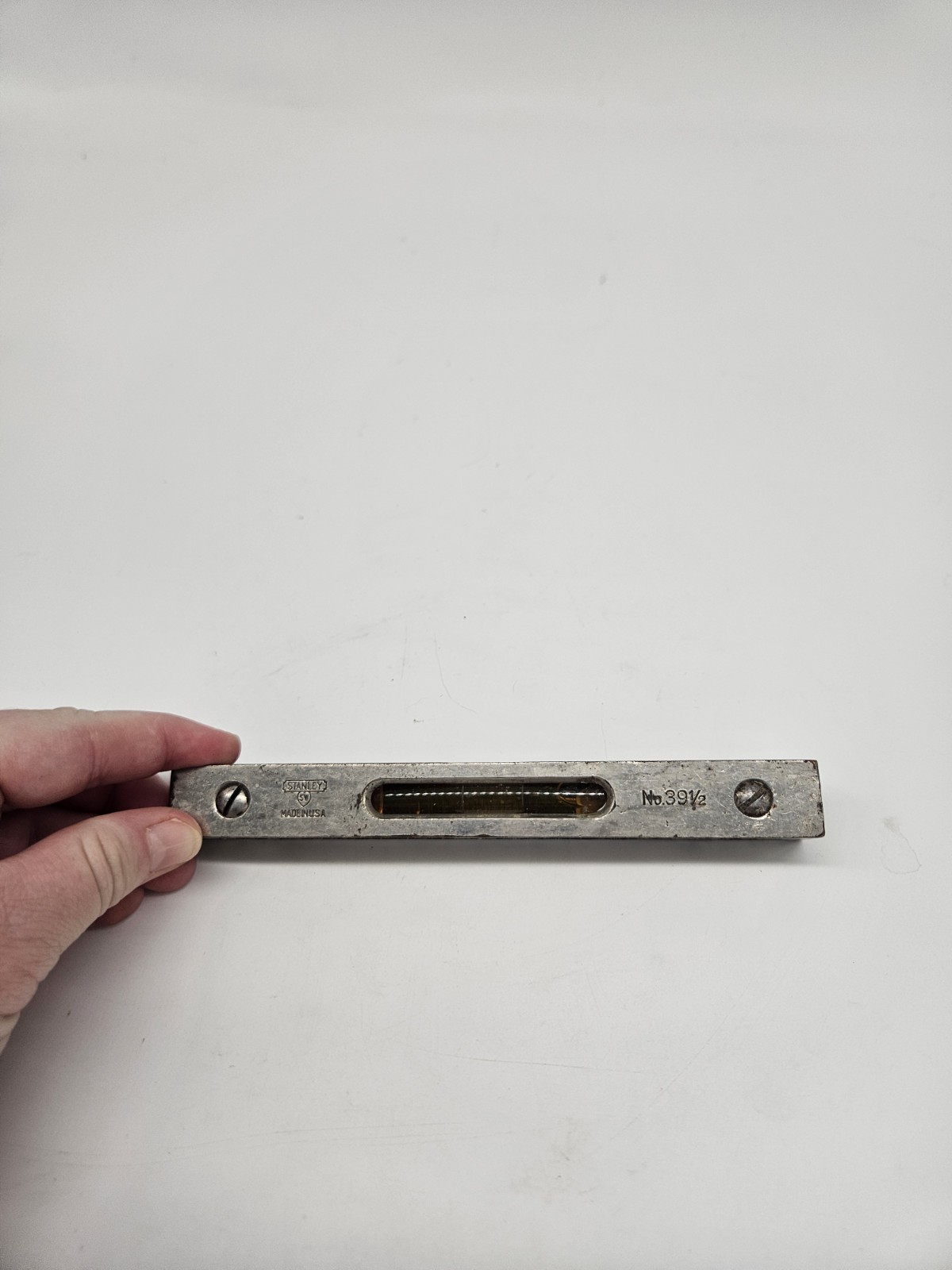 Vintage Stanley Sweetheart 6” Nickel Plated Machinist Level No. 39-1/2 USA