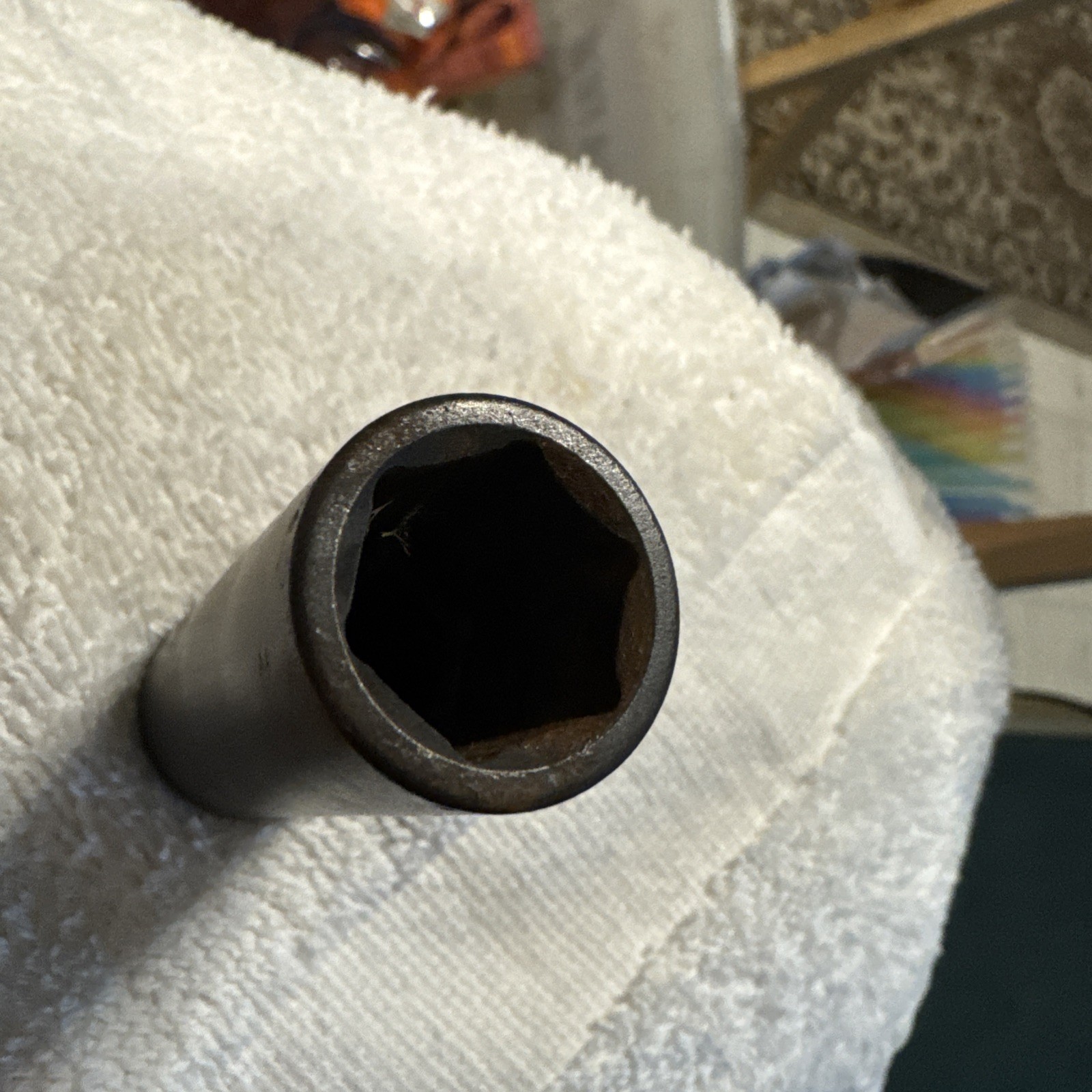 5/8″ x 3/8″ dr ,Deep Impact Socket – 6 Pt black oxide vtg