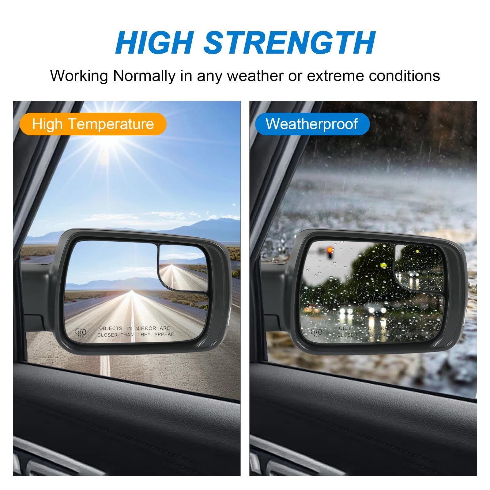 JDMSPEED Right Passenger Side Door Mirror Compatible with 2019-2025 Ram 1500 …
