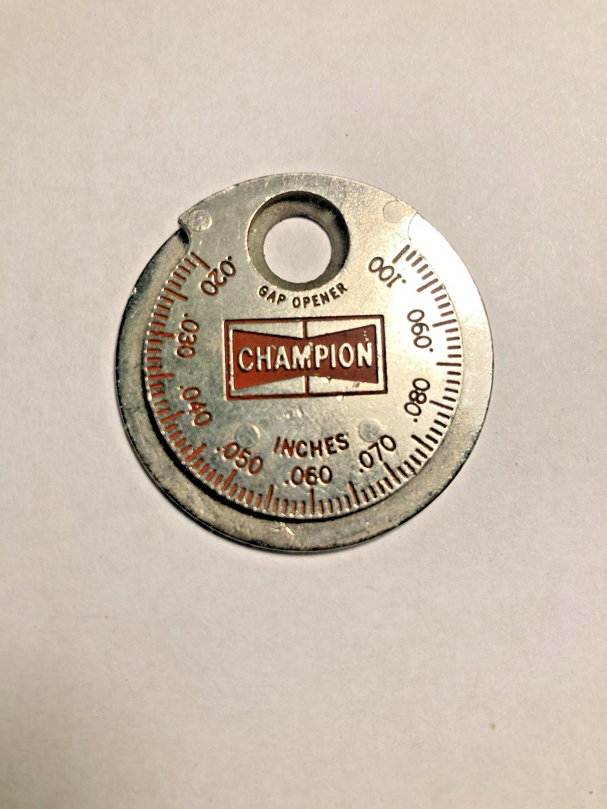 VINTAGE CHAMPION SPARK PLUG GAPPER No.CT481 TAPER GAP GAUGE MADE IN USA