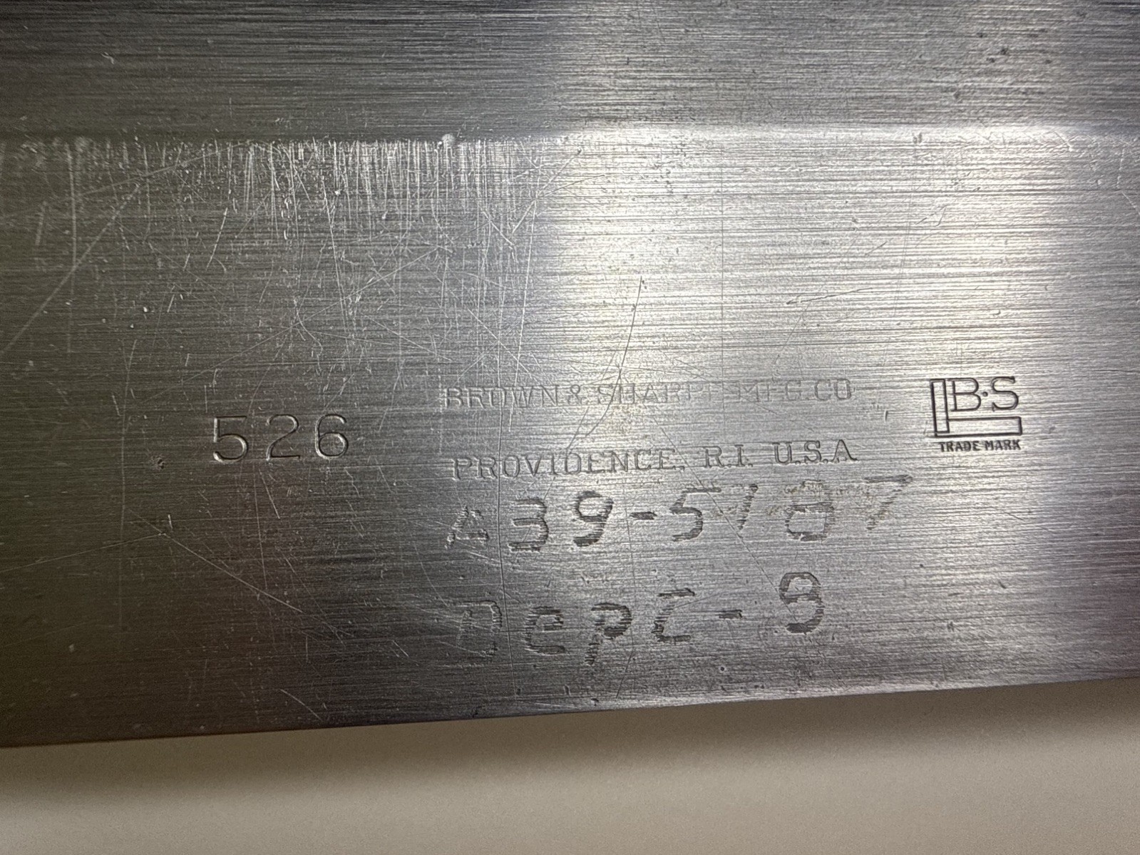 BROWN & SHARPE Professional master precision 526 STRAIGHT EDGE , 2 FEET 24″