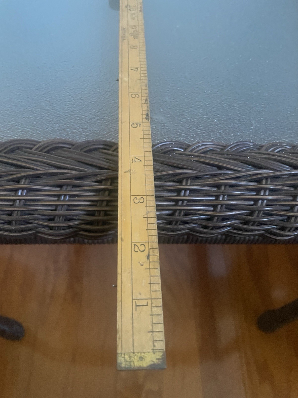 Antique VTG Stanley No 18 Boxwood Brass Folding Ruler 2 Foot/Fold Tool 1890-1920