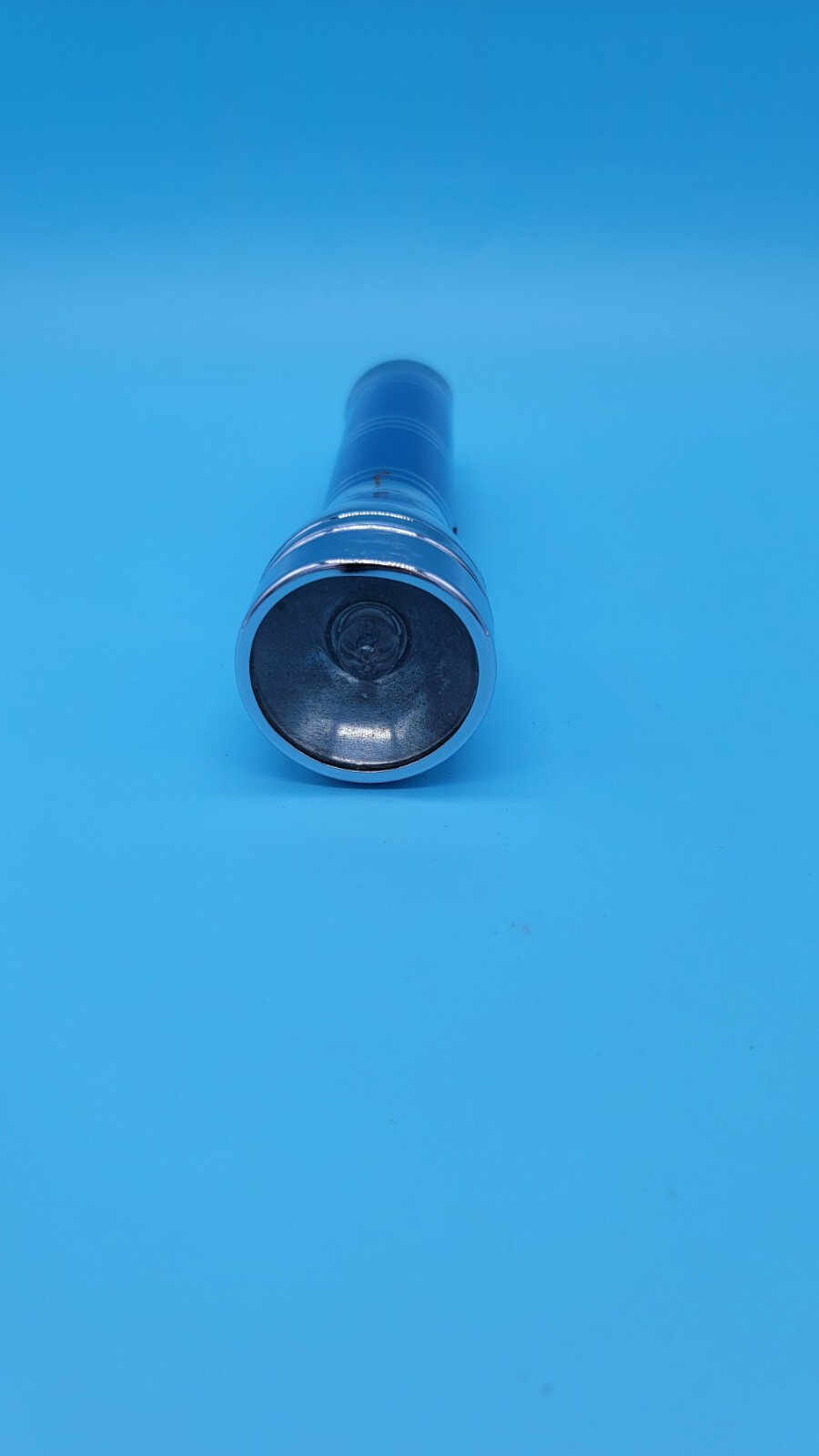 Vintage USALITE Blue & Silver Flashlight Tested