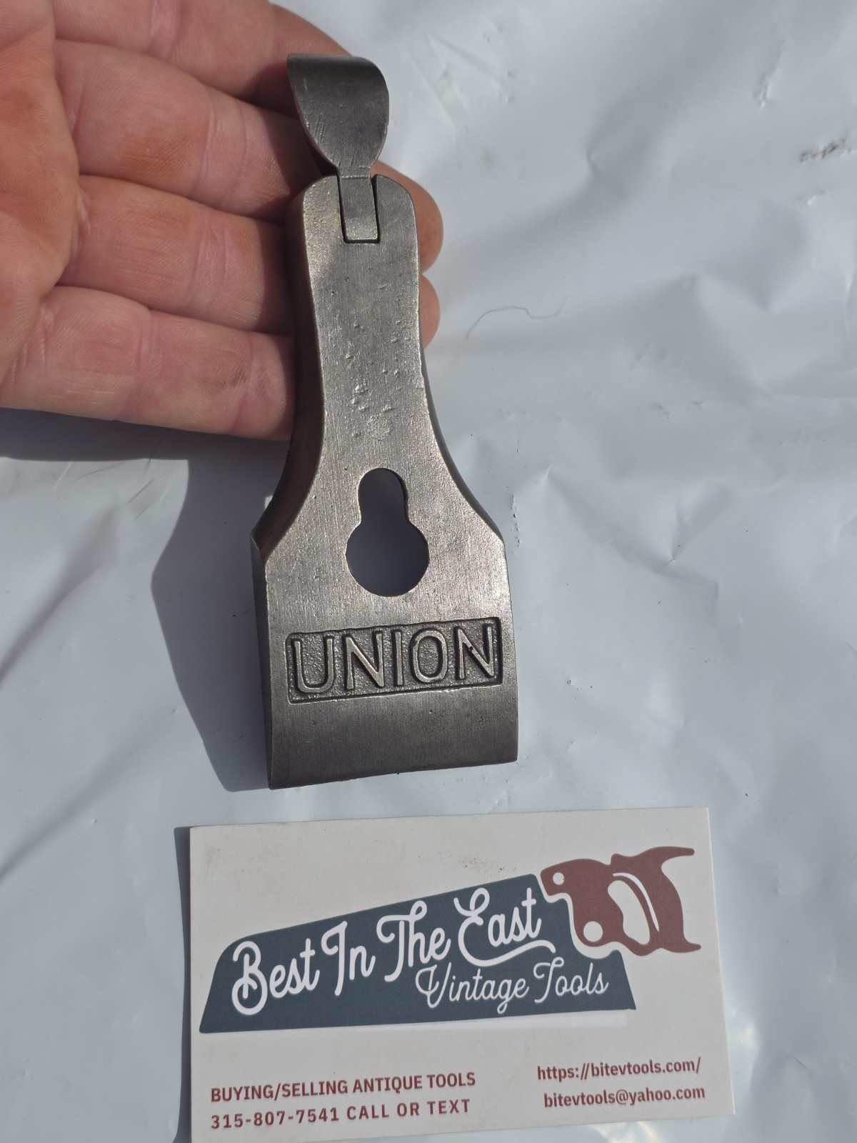 Orig. Early Union Lever Cap For 1-3/4″ Planes No. 3 Size