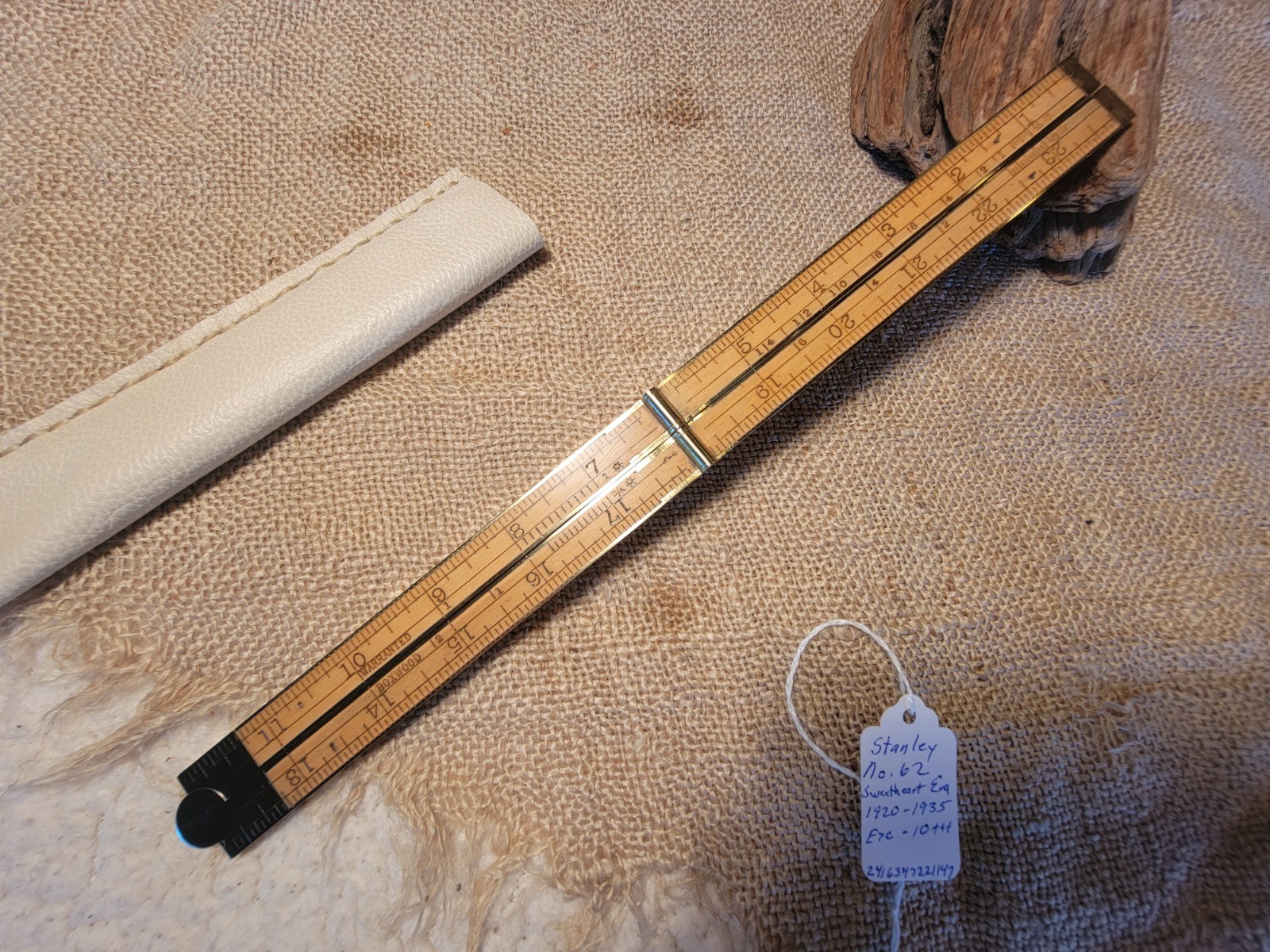 Vintage STANLEY No.62 Rule Ruler Sweetheart Era 1920-35 EXCELLENT