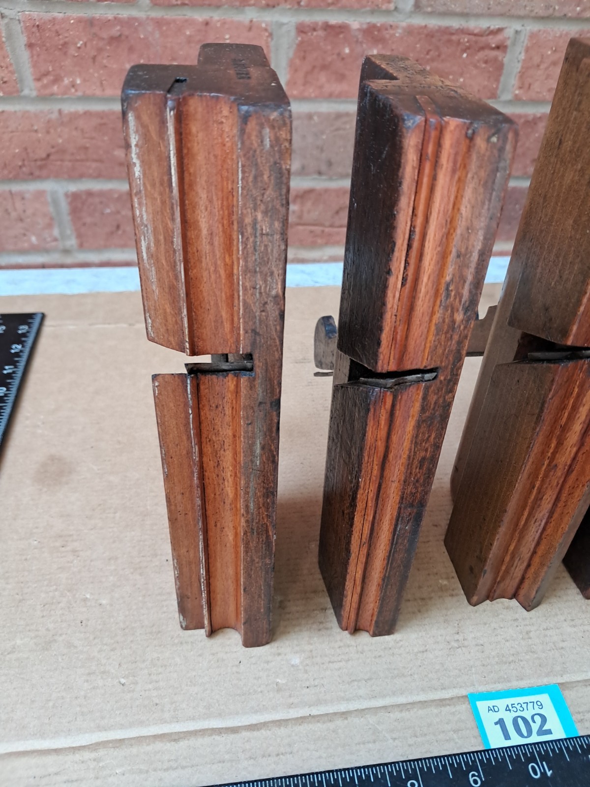 5 Pieces Vintage Complex Type Moulding Planes by Varvill of York Good Condition
