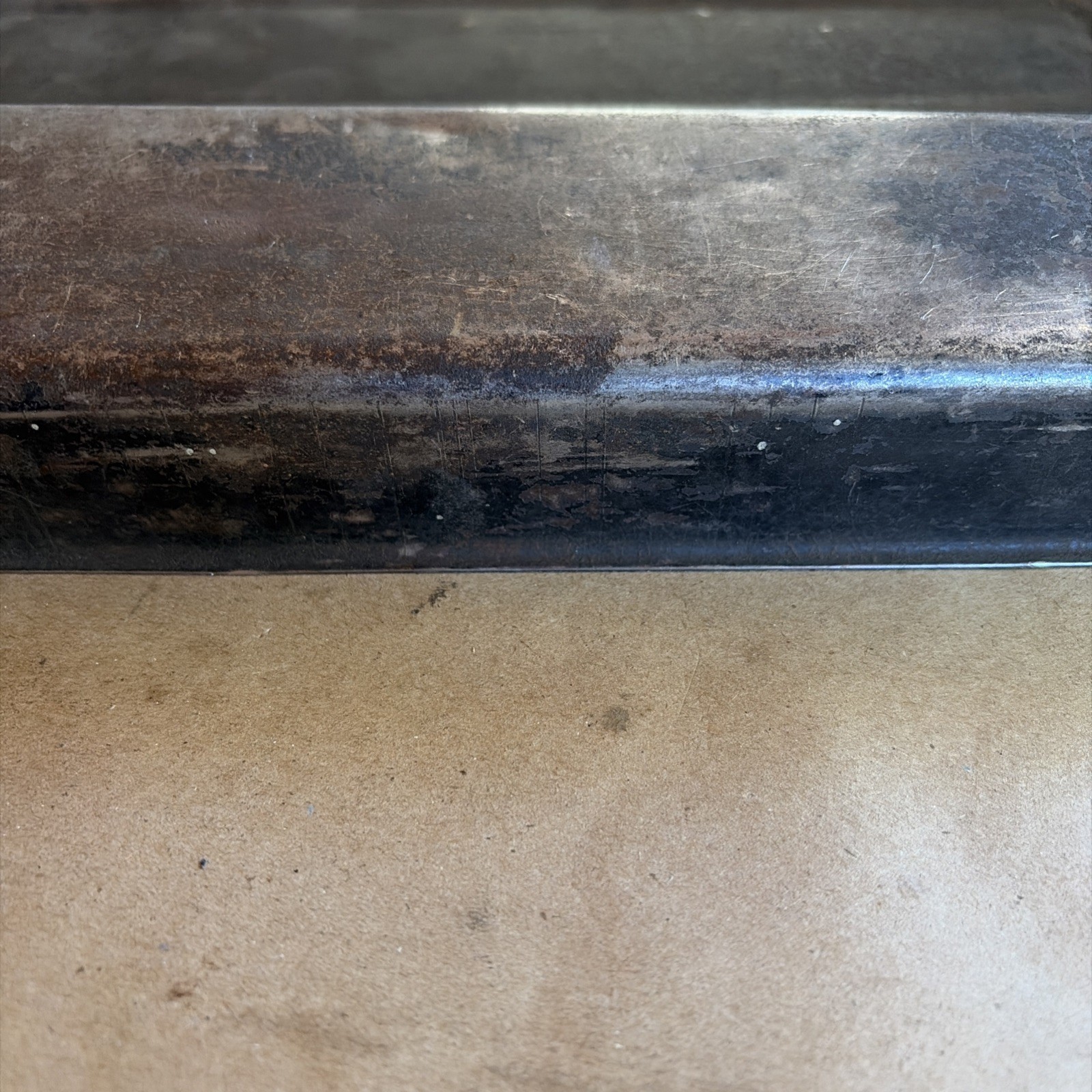 Vintage Fulton Metal Sliding Lid Tool Box For Motorcycle 12″ x 3″ x 1.5″ Black