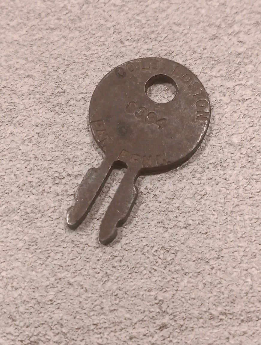 Vintage Cole Boston #8394 Split Prong Collectible Key