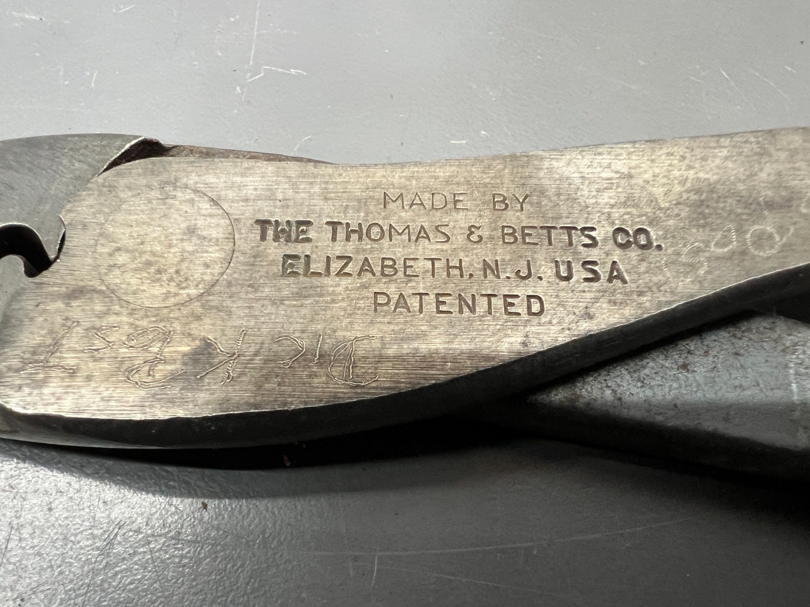 (m) THOMAS & BETTS STA-KON LUG WT-111-M 10″ CRIMPING PLIERS CRIMPERS – VGC – USA