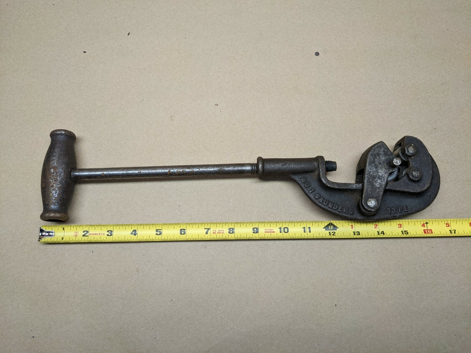 Vintage NYE Tool Works Pipe Cutter No. 1 Saunders Type S