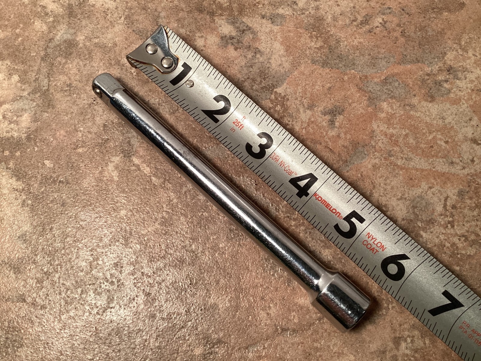 Vintage NOS Extension Bar 3/8″ Drive 6″ Length Forged Steel Chrome Socket Tool