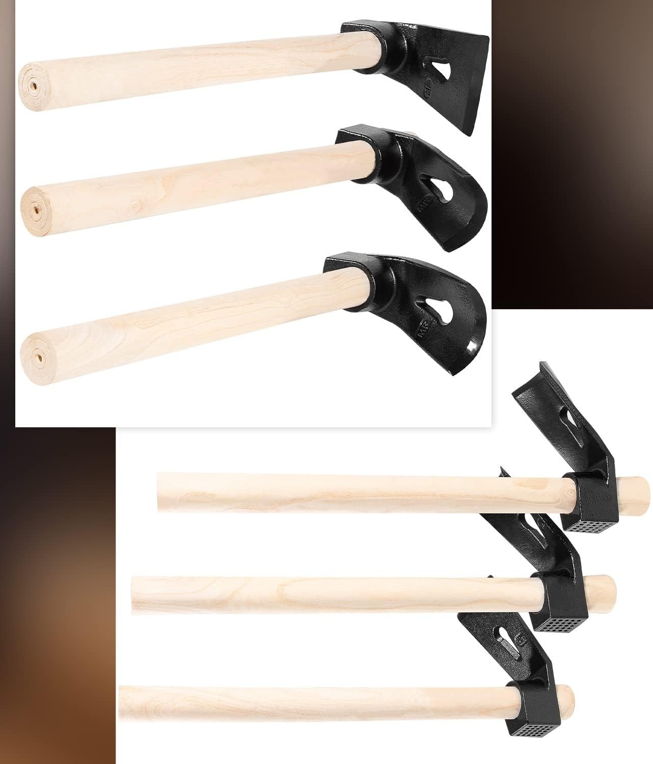Adze Woodworking Tool Set Curved Bowl Straight Big Small Log Carving Hand Hewing