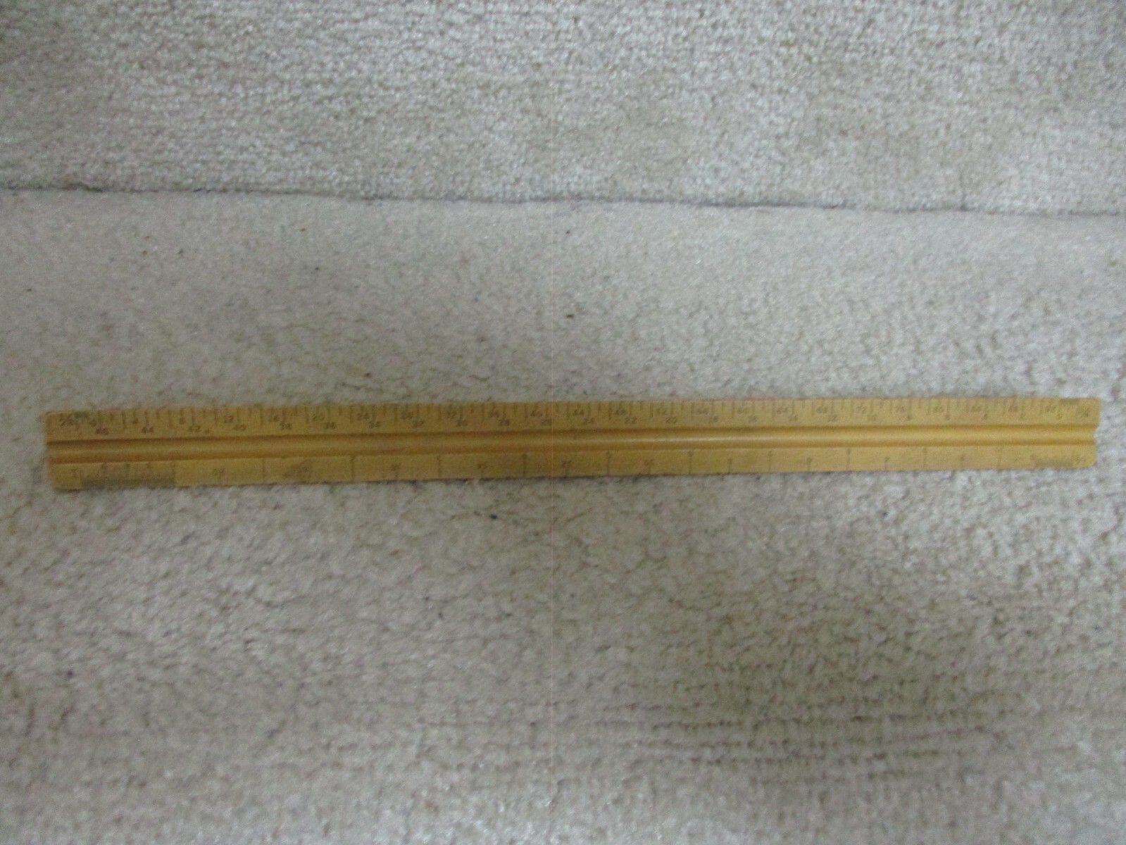 Vintage Wooden Triangle 12″ Ruler- Clean,Cheap