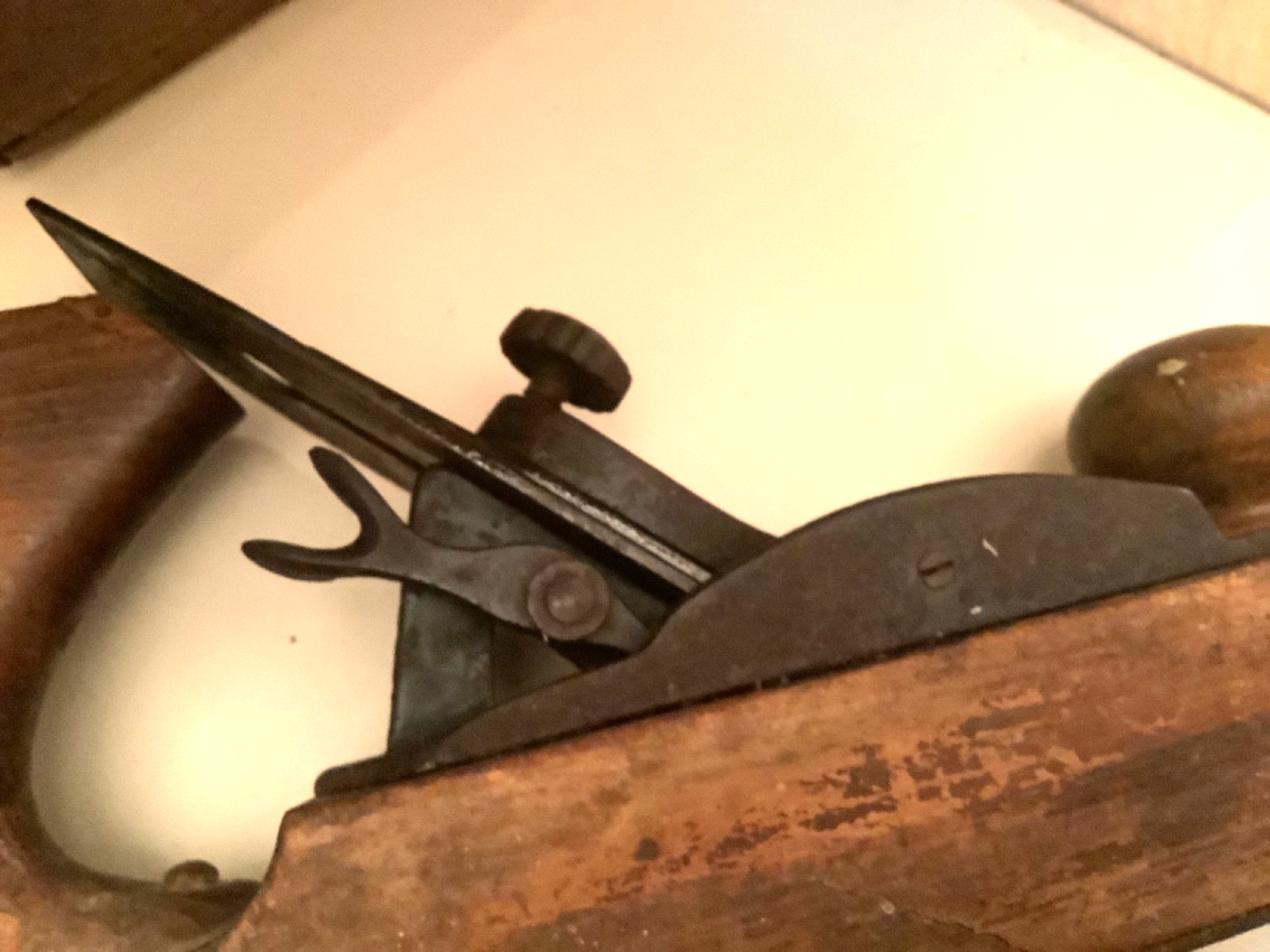 Vintage Stanley #135 Liberty Bell Wooden Plane With Metal Base Bell Logo ’76