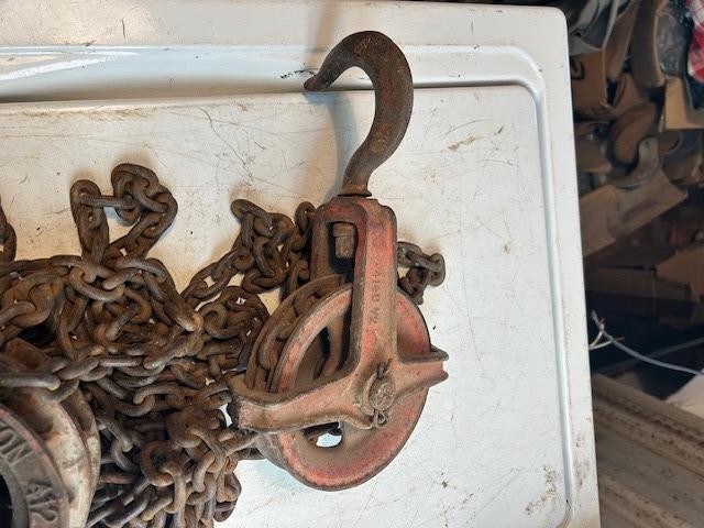 American Chain & Cable Co. Pulley 1/2 ton Wright Differential Block & Tackle