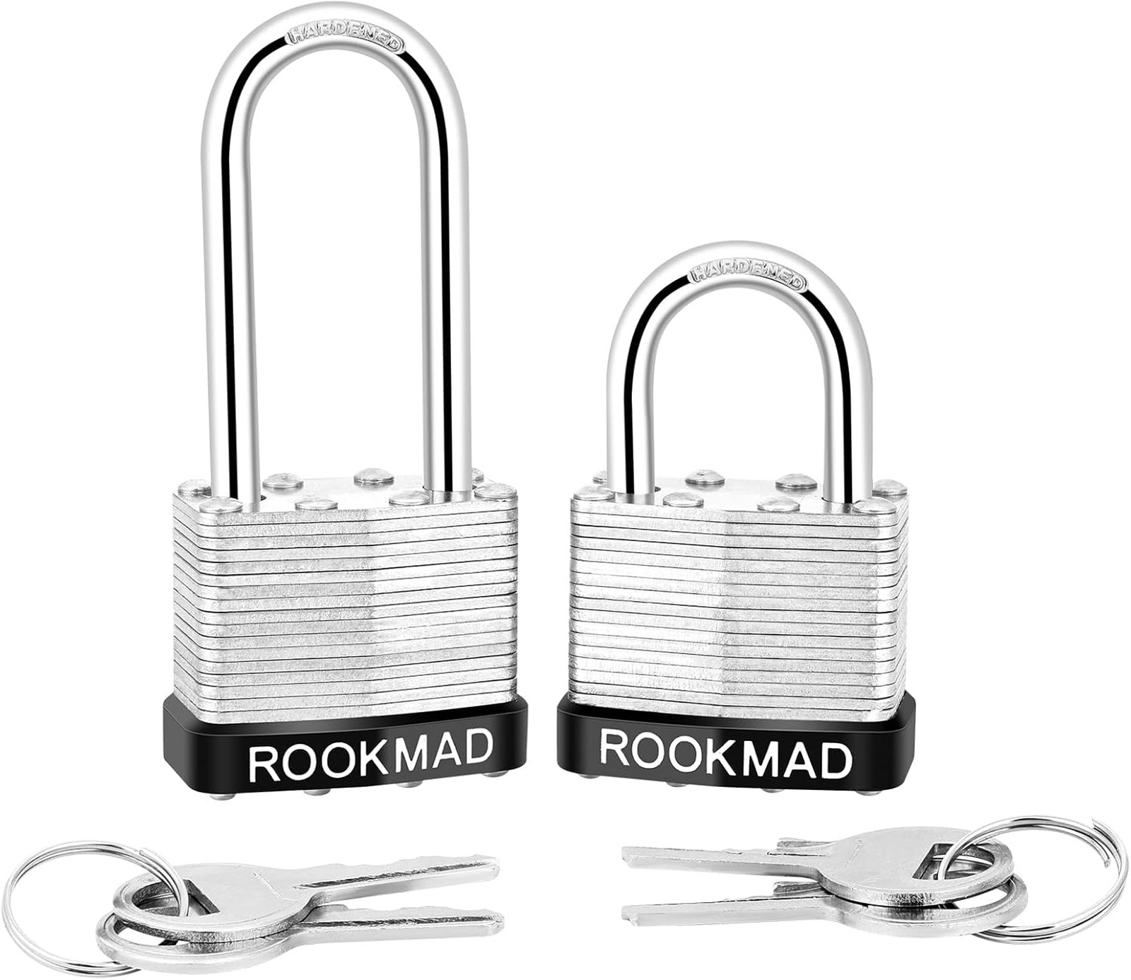 Keyed Padlocks Laminated Steel 10 Pack Keyed Alike Locks for Residential Fences