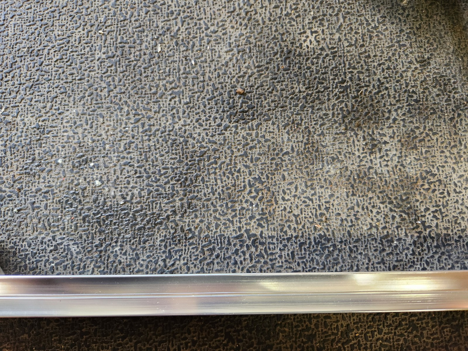 SNAP ON TRIM FOR A ROLL CART 27 3/4″ LONG x 3/4″ WIDE BRUSHED SILVER *NEW*