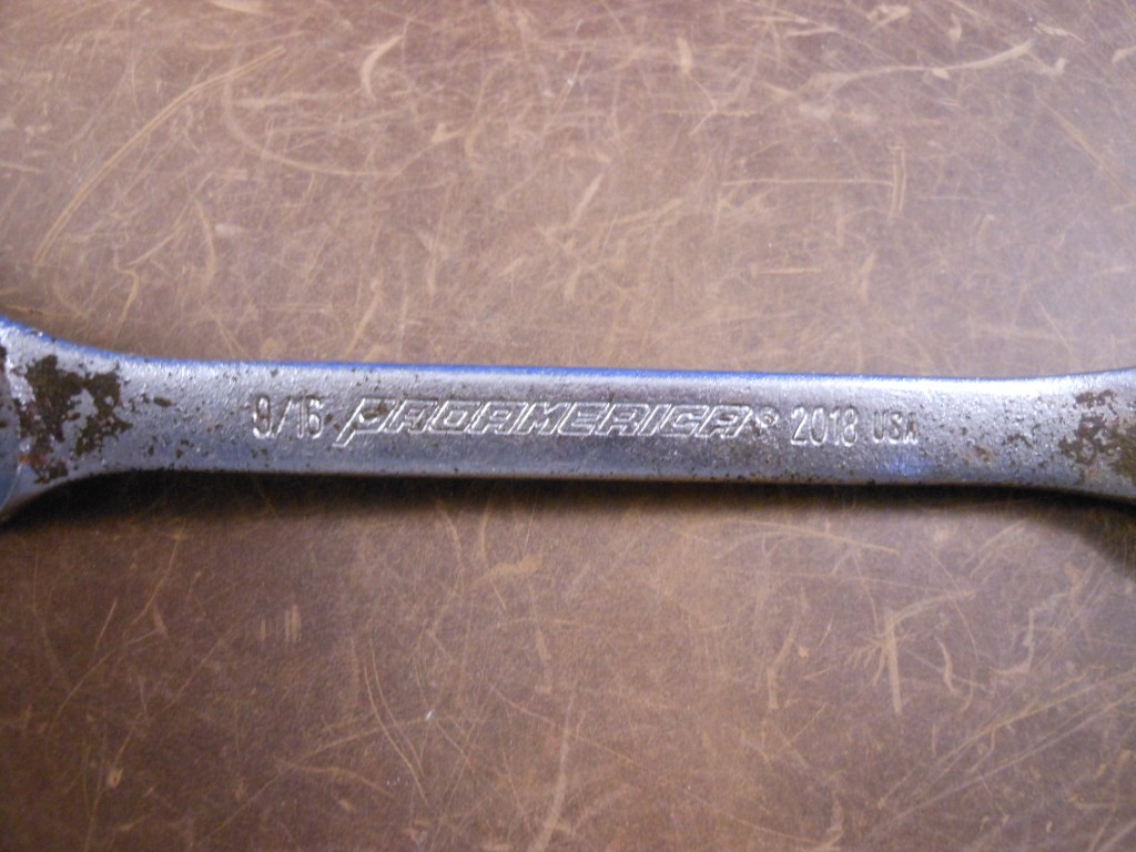 Vtg ProAmerica USA Made 9/16″ SAE 2018 Combination Wrench