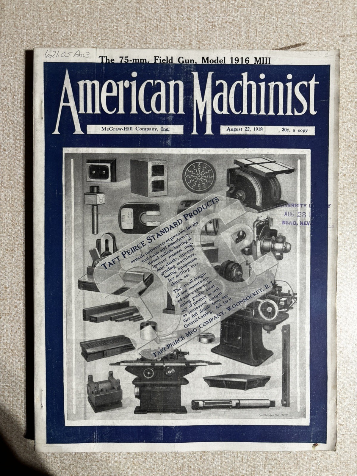 1917 American Machinist, New York. September 6,13,20,27 very old publications