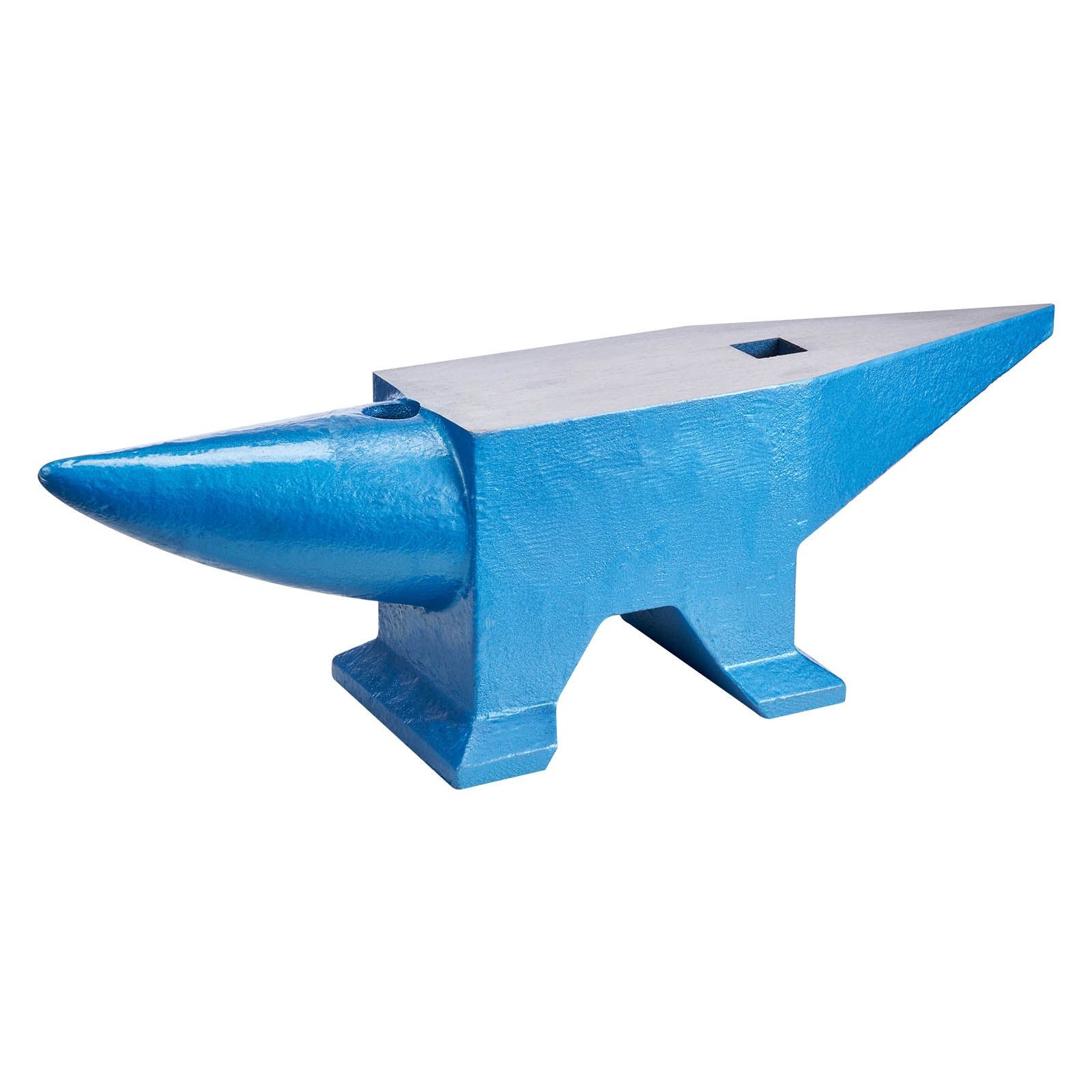 132lb Cast Steel Anvil with Horn & Holes for Blacksmithing