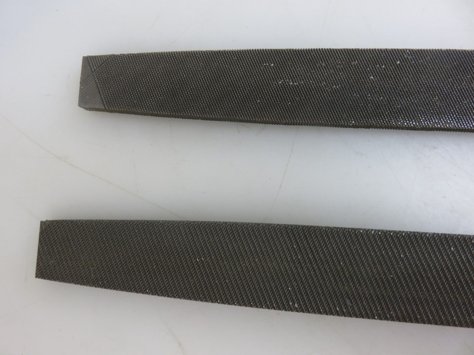 Simonds Flat 2nd & Disston Porter Flat Aluminum Type A 10″ Long 2pc File Set