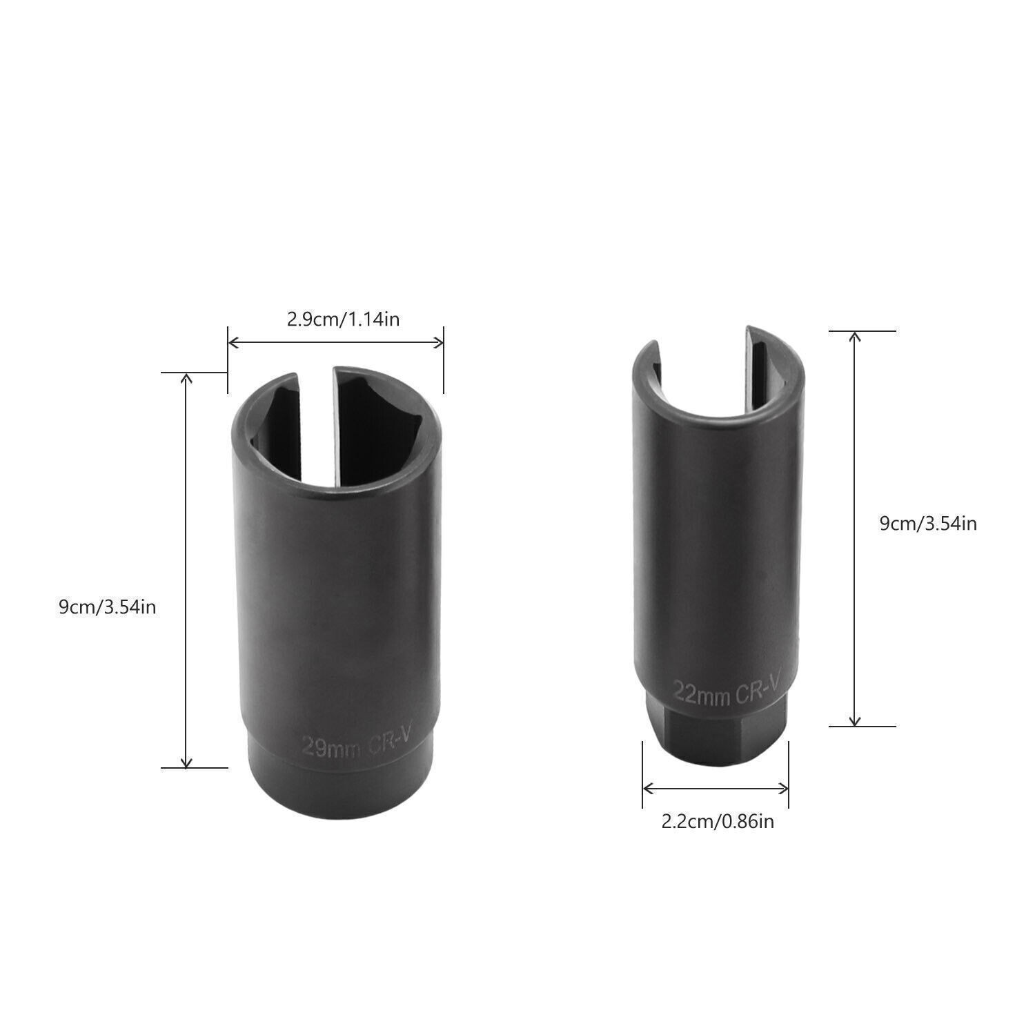 7PC Oxygen Lambda Sensor Socket Removal Set Tool Kit Engine 22MM/27MM/29MM 15-20