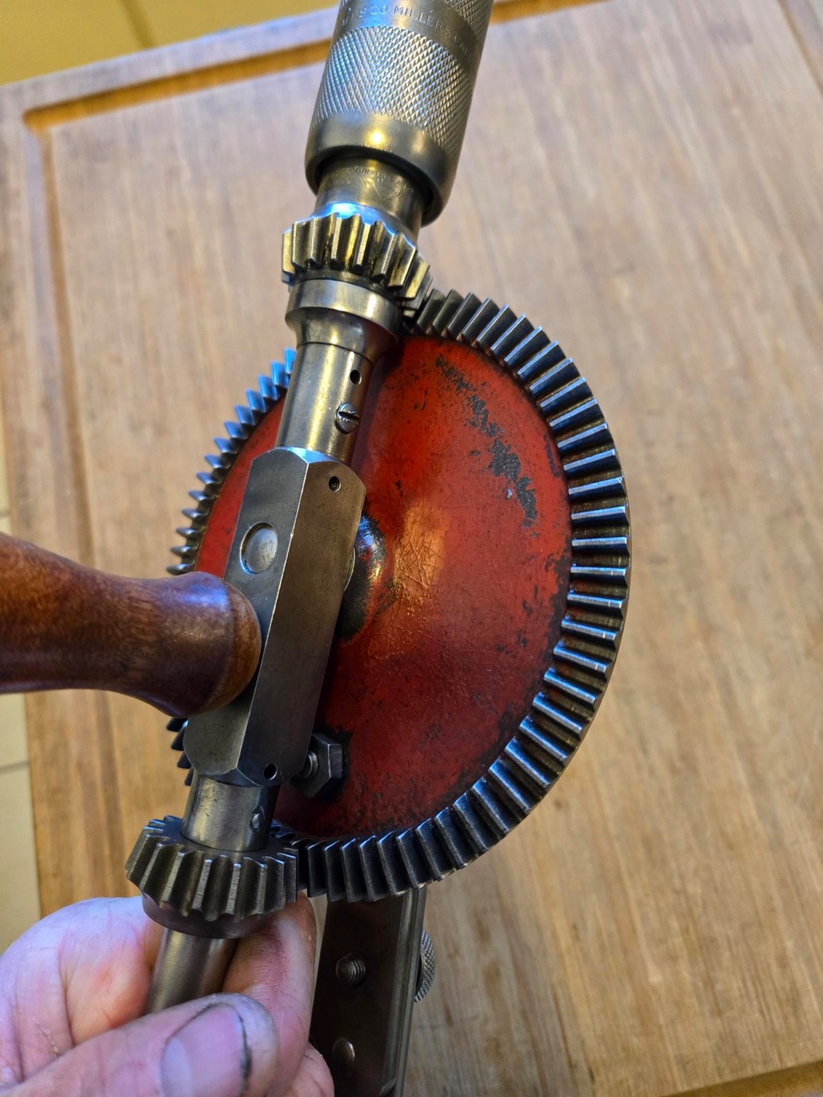 ANTIQUE MILLERS FALLS Breast Drill * Clean * 15 inch